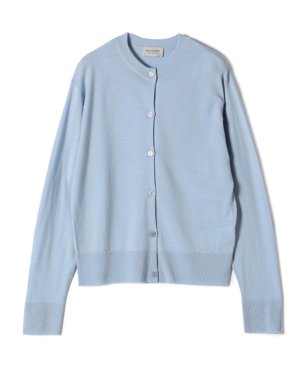 JOHN SMEDLY 7分袖クルーネックカーディガン ジョン スメドレー 七分袖クルーネックカーディガン／当社限定