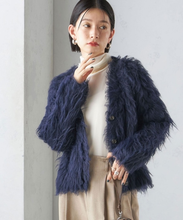 手洗い可能〉シャギー ファー カーディガン: トップス SHIPS 公式  