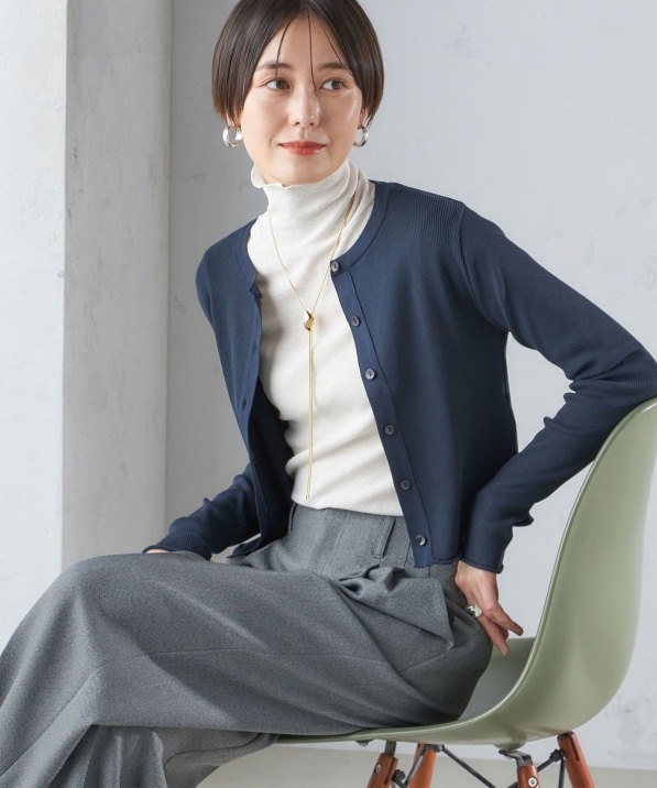 Aveniretoile / カーディガン(薄手)/32/レーヨン/BLK/S743-022 Aveniretoile◇カーディガン(薄手)/32/レーヨン/BLK/S743-022 手洗い