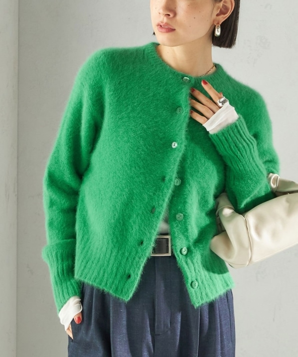 6万✨フォクシー シルクカーディガン 羽織り 長袖 SENSE ライムグリーン 6万✨フォクシー シルクカーディガン 羽織り 長袖 SENSE ライム