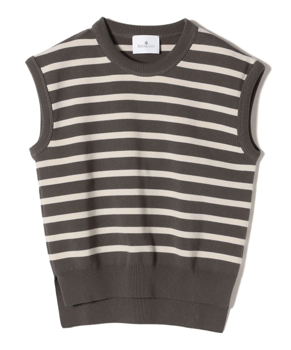 Royal Mer:〈手洗い可能〉ボーダー ノースリーブ セーター｜ SHIPS