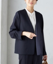 手洗い可能〉ネック ギャザー プリント ドルマン ブラウス