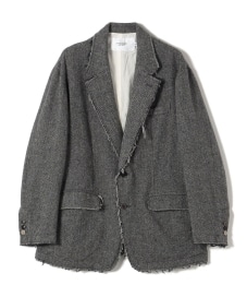 【美品】ヒロココシノ プルミエ シルク ツイード セットアップ　ジャケット M JANE SMITH:〈手洗い可能〉シルク ネップ ツイード ジャケット｜ SHIPS