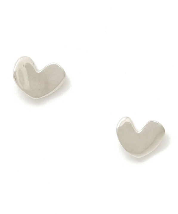 AGMES: SCULPTED HEART STUDS