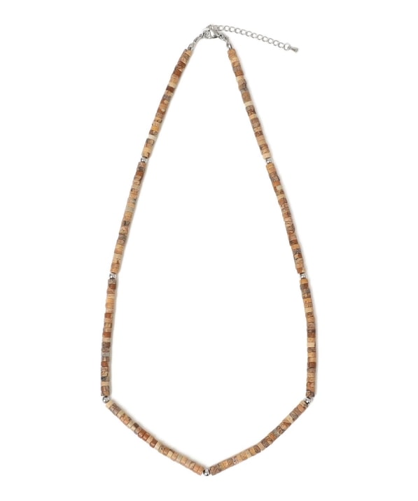 HELENA:MIX MATERIAL NECKLACE