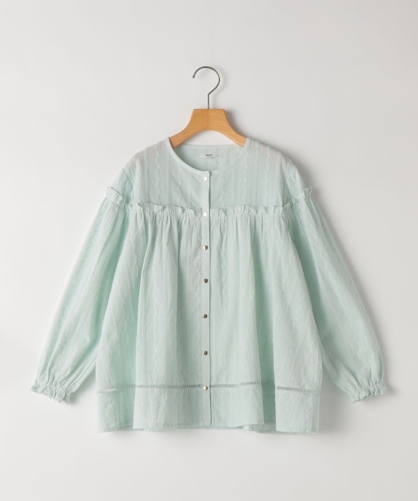 SHIPS KIDS:140～150cm / ギャザーフリル 刺繍 ブラウス｜ SHIPS 公式