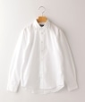 SHIPS KIDS:無地 レギュラーカラー シャツ(145〜160cm) ホワイト