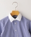 SHIPS KIDS:ギンガム クレリック レギュラーカラー シャツ(100〜130cm)