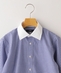 SHIPS KIDS:ギンガム クレリック レギュラーカラー シャツ(145〜160cm)