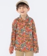 SHIPS KIDS:100〜130cm / コンフォータブル 長袖 シャツ オレンジ系