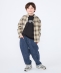 SHIPS KIDS:100�`130cm / �l�� �`�F�b�N �{�^���_�E�� �V���c
