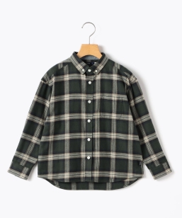 SHIPS KIDS:140�`160cm / �l�� �`�F�b�N �{�^���_�E�� �V���c