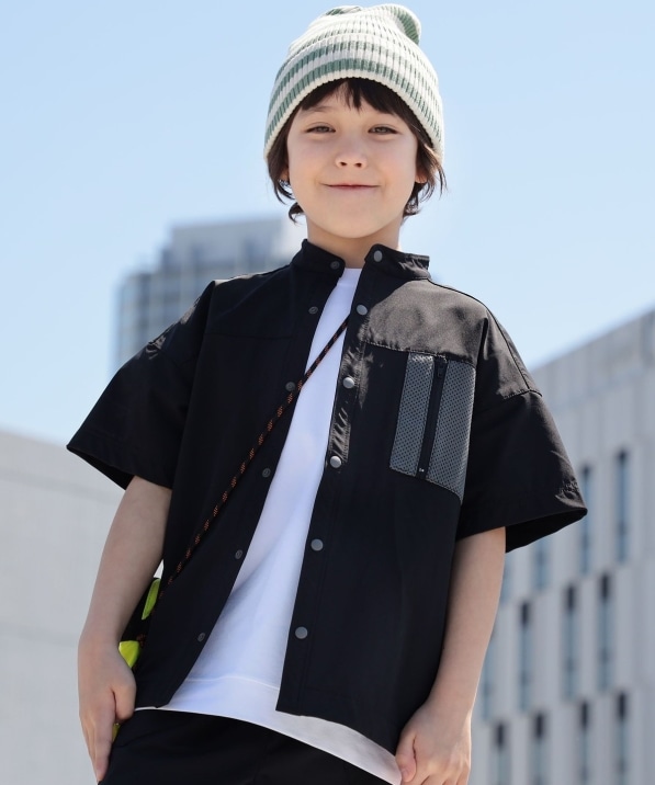 SHIPS KIDS:100～130cm /〈UVカット/吸水速乾〉ナイロン ドライ シャツ 