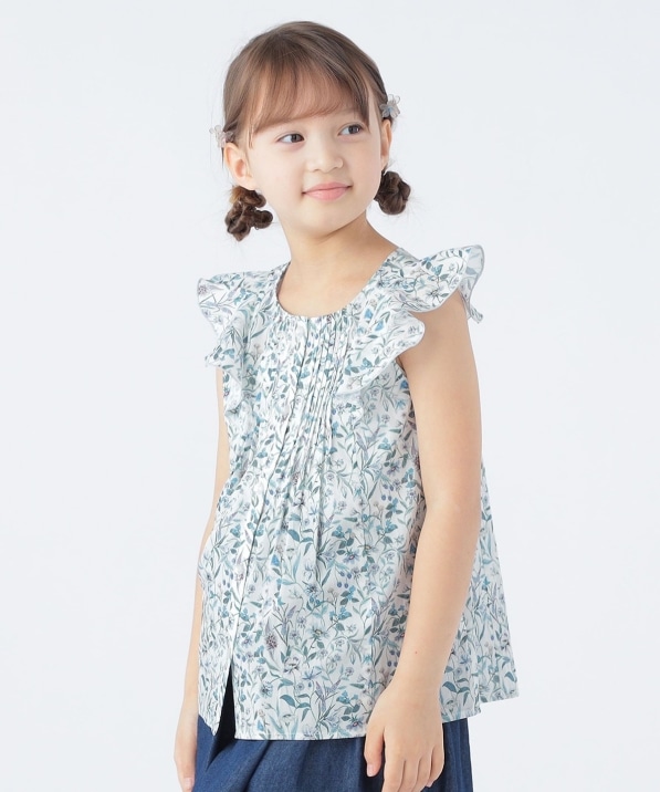 SHIPS KIDS:100～130cm / リバティ 半袖 ブラウス: シャツ/ブラウス 