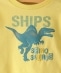 SHIPS KIDS:恐竜 スタンプ プリント 長袖 TEE(80〜90cm)