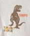 SHIPS KIDS:恐竜 スタンプ プリント 長袖 TEE(80〜90cm)