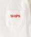 SHIPS KIDS:ラウンドヘム ポケット ロゴ TEE(80〜90cm)