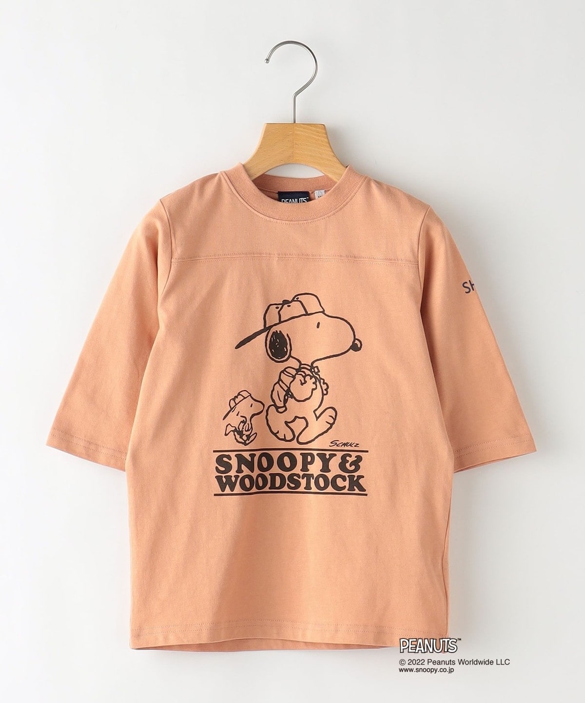 SHIPS KIDS:スヌーピー フットボール 7分袖 TEE(100～130cm): Tシャツ 