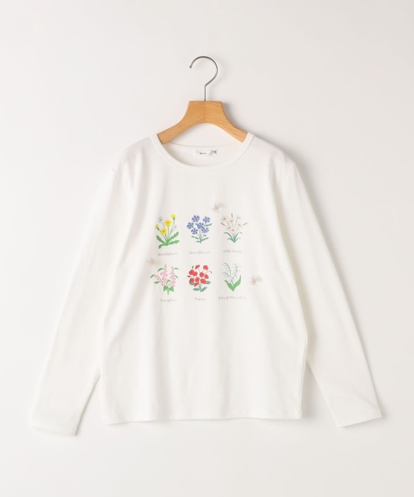 SHIPS KIDS:140�`150cm / �t�����[ �u�b�N ���� TEE