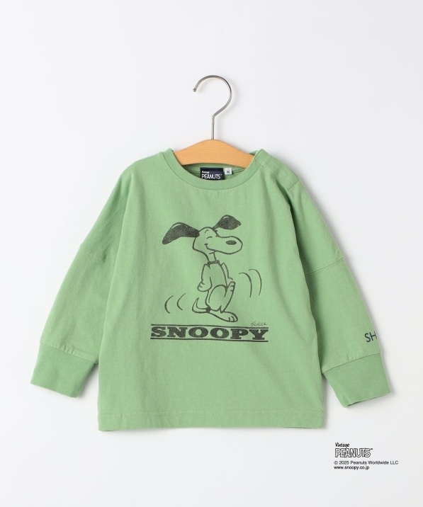 SHIPS KIDS:80�`90cm / SNOOPY �����O�X���[�u T�V���c