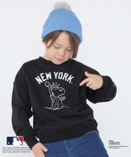 SHIPS KIDS:100`125cm / PEANUTS×MLB vg XEFbg