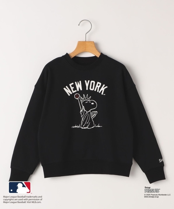 SHIPS KIDS:130`170cm / PEANUTS×MLB vg XEFbg