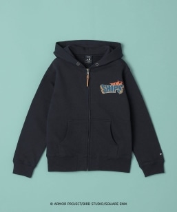 DQ�ZR × SHIPS:110�`150cm ���S ZIP �t�[�f�B�[�qKIDS�r