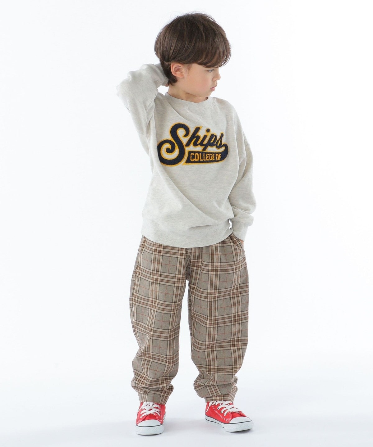 SHIPS KIDS別注】RUSSELL ATHLETIC:100～160cm / カレッジ ロゴ