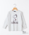 SHIPS KIDS:100�`130cm / PEANUTS FA �v�����g �����O�X���[�u T�V���c �i�`������