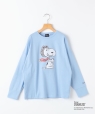 SHIPS KIDS:140�`160cm / PEANUTS FA �v�����g �����O�X���[�u T�V���c ���C�g�u���[