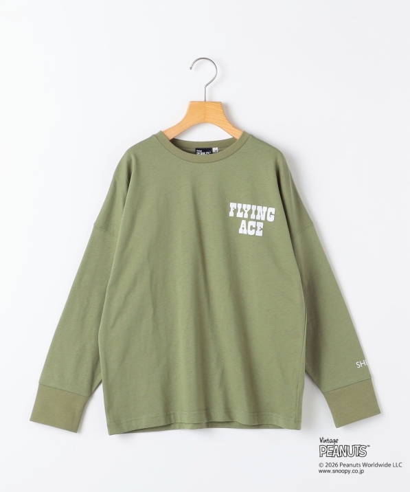 SHIPS KIDS:140�`160cm / PEANUTS FA �v�����g �����O�X���[�u T�V���c