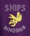SHIPS KIDS:145〜160cm / ミニ裏毛 恐竜 ワンポイント TEE