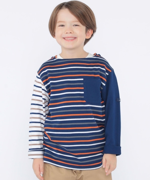 SHIPS KIDS:100�`130cm/�N���C�W�[ �{�[�_�[ �����O�X���[�u T�V���c
