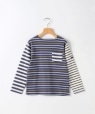 SHIPS KIDS:80�`90cm /�N���C�W�[�p�^�[�� �{�[�_�[ �����O�X���[�u T�V���c �l�C�r�[