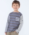 SHIPS KIDS:100�`130cm /�N���C�W�[�p�^�[�� �{�[�_�[ �����O�X���[�u T�V���c �l�C�r�[