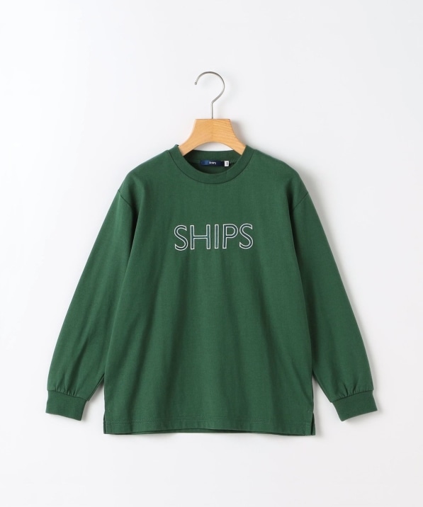 SHIPS KIDS:80～90cm/ 刺繍 ロゴ ロングスリーブ Tシャツ｜ SHIPS 公式