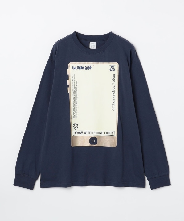 THE PARK SHOP:155～165cm / DRAW PHONE LIGHT ロングスリーブ Tシャツ