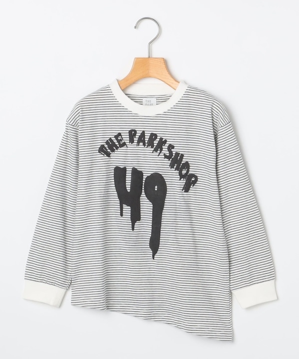 THE PARK SHOP:125～145cm / GHOST PUFF NUMBER BORD ロングスリーブ T