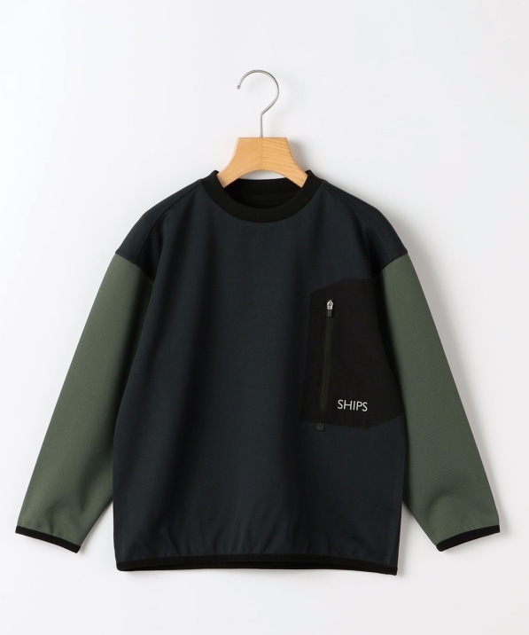 SHIPS KIDS:140～160cm /〈吸水速乾〉Octa(R) ロングスリーブ