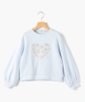 SHIPS KIDS:140�`150cm /�X�p���R�[���t�����[ �n�[�g �X�E�F�b�g �T�b�N�X�u���[