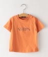 SHIPS KIDS:SHIPS ロゴ TEE(80〜90cm) オレンジ