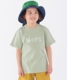 SHIPS KIDS:SHIPS ロゴ TEE(100〜160cm) ライトグリーン