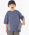 SHIPS KIDS:＜UVカット＞オーガニック コットン サイド ポケット TEE(100〜130cm) ロイヤルブルー