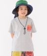 【SHIPS KIDS別注】RUSSELL ATHLETIC:モーション ロゴ TEE(100〜160cm) グレー