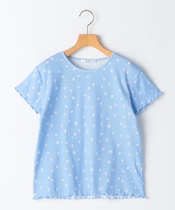 SHIPS KIDS:140�`150cm / �t�����[ �e�L�X�^�C�� ���� TEE