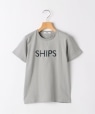 SHIPS KIDS:80�`90cm / SHIPS ���S TEE ���C�g�O���[