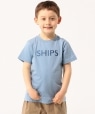 SHIPS KIDS:＜ファミリーおそろい＞SHIPS ロゴ TEE(100〜160cm) ライトブルー
