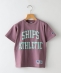 【SHIPS KIDS別注】RUSSELL ATHLETIC:ビッグ ロゴ TEE(100〜130cm)