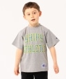 【SHIPS KIDS別注】RUSSELL ATHLETIC:ビッグ ロゴ TEE(100〜130cm) グレー