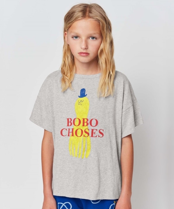 4-5Y＊bobochoses ボタンTシャツ ロンTキッズ服男の子用(90cm~)